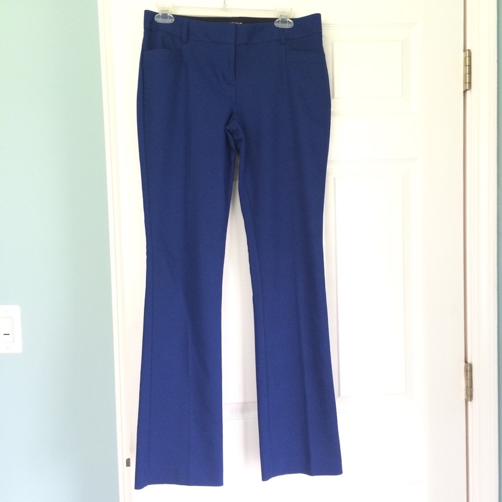 Express Columnist size 4R cobalt blue dress slacks